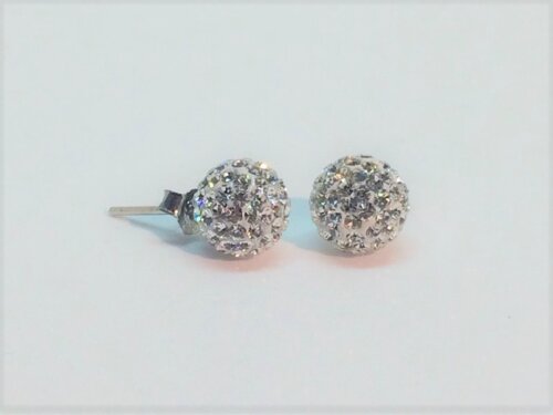 Orecchini a disco 8mm in Argento 925