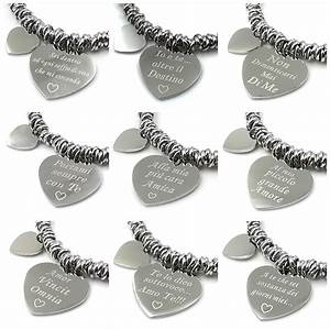 Bracciale anellini con cuore in Acciaio
