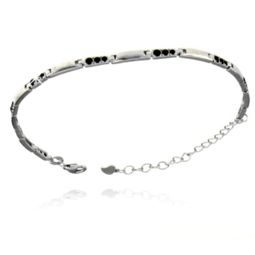 Bracciale uomo semirigido con in Argento 925
