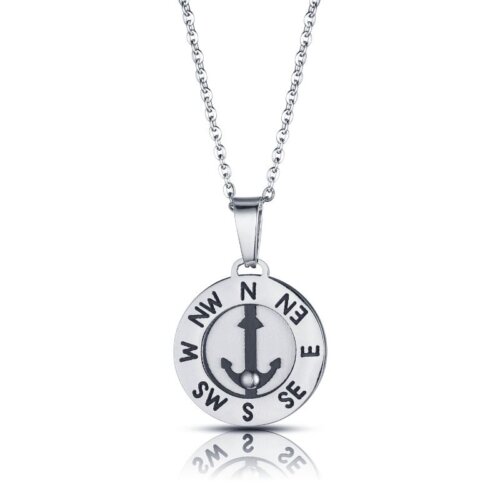 Collana con ancora in Acciaio