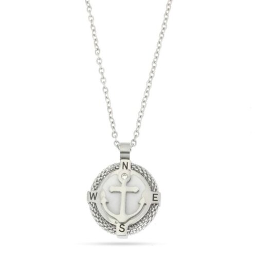 Collana uomo Acciaio con ancora