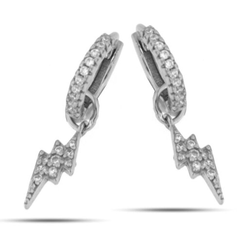 Orecchino Scattino saetta in Argento 925 con zirconi