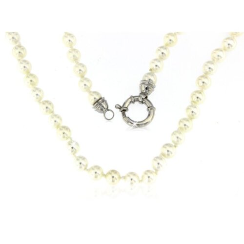 Collana perle 6mm in Argento 925