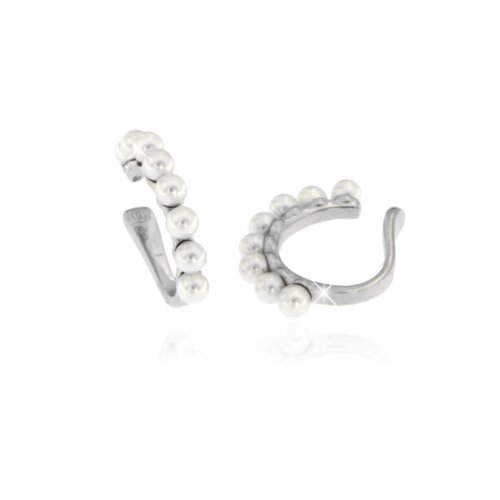 Orecchino earcuff perle in Argento 925