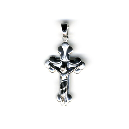 Pendente croce con cristo in Argento 925