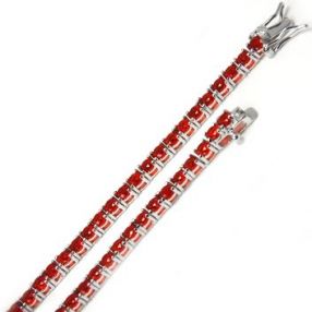 Bracciale tennis 18cm in arg 925%