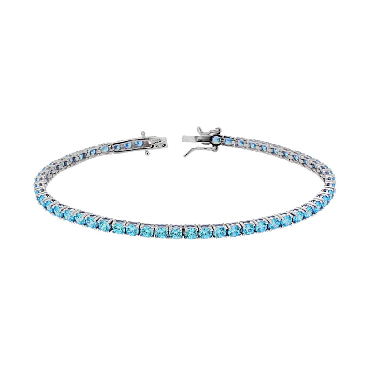 Bracciale tennis 18cm 3mm in arg 925%