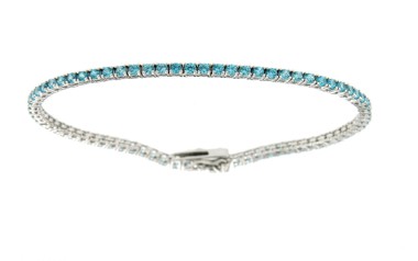 Bracciale tennis 18cm in arg 925%