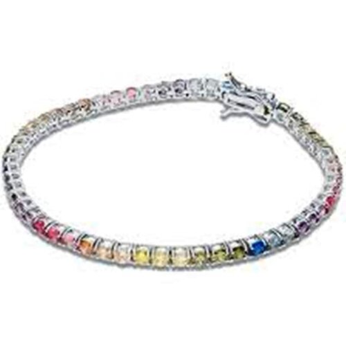 Bracciale tennis 18cm in arg 925%