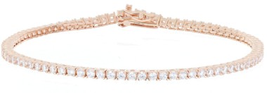 Bracciale tennis 18cm in arg 925%