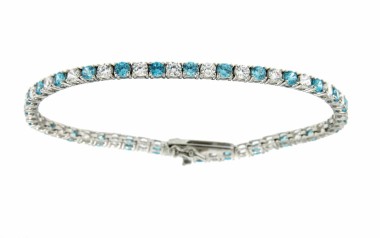 Bracciale tennis 18cm in arg 925%