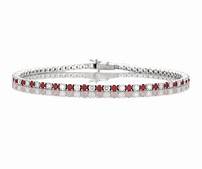 Bracciale tennis 18cm in arg 925%