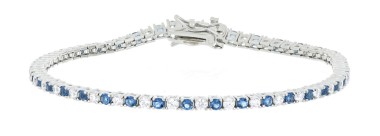 Bracciale tennis 18cm in arg 925%
