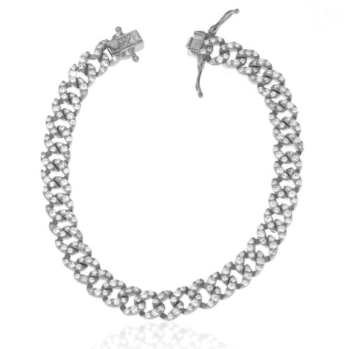 Bracciale groumette cm18 in Argento 925