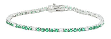 Bracciale tennis 21cm in arg 925%