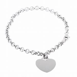 Bracciale rolo' con cuore in Argento 925