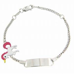 bracciale con targa baby in argento 925%