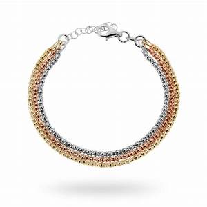 Bracciale pop corn  3 fili 2mm in arg 925%
