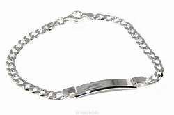 Bracciale targa vuoto gr11 in Argento 925