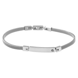 Bracciale uomo milano piatra centrale Acciaio