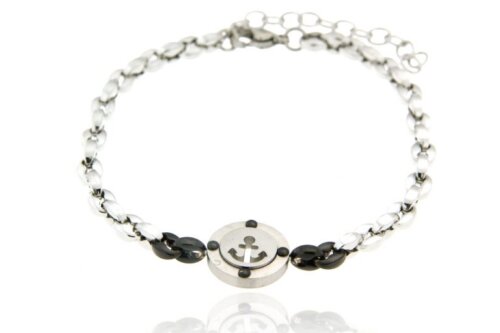 Bracciale uomo rosa venti i Acciaio