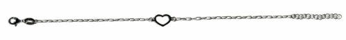 Bracciale forzatina cuore in Argento 925