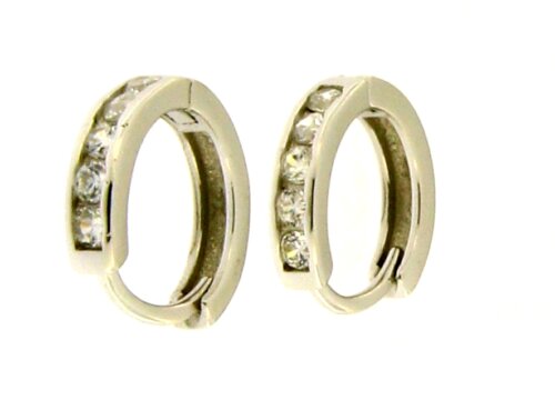 cerchietto zirconi scatto  in argento 925%