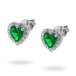 orecchino pietra cuore zk arg925%