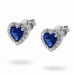 orecchino pietra cuore zk arg925%