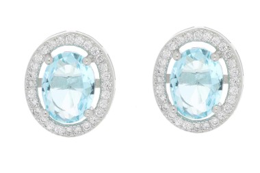 Orecchino ovale in Argento 925