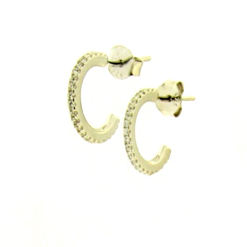 cerchietto zirconi  in argento 925%