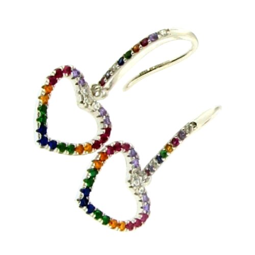 Orecchino monachella cuore in Argento 925