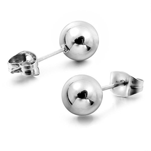 Orecchino sfera 4 mm in argent in Argento 925