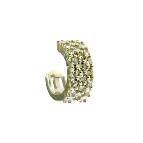 Orecchino earcuff 4 file in Argento 925