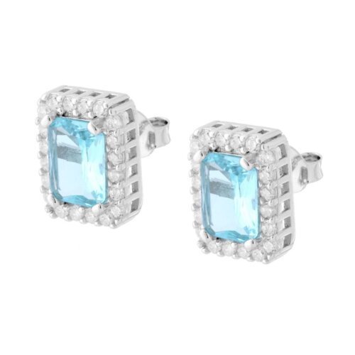 Orecchini Orecc rettangolare in Argento 925