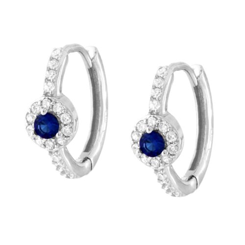 Cerchio scattino 12mm fiore zk in arg 925%