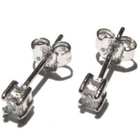 Orecchini Punto luce 4mm in Argento 925