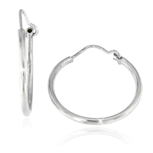 cerchio liscio 3cm in argento 925%