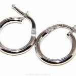 cerchio canna 3mm 10mm spina in argento 925%