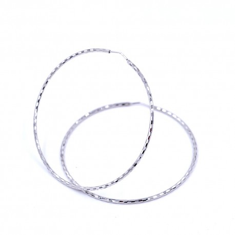 cerchio diamantato 3cm in argento 925%