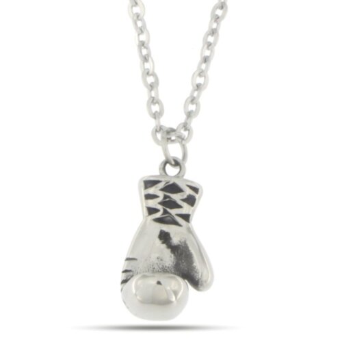 Collana guantone piccolo in acciaio