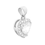 Pendente cuore zk in arg 925%
