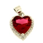 Pendente cuore zk in arg925%