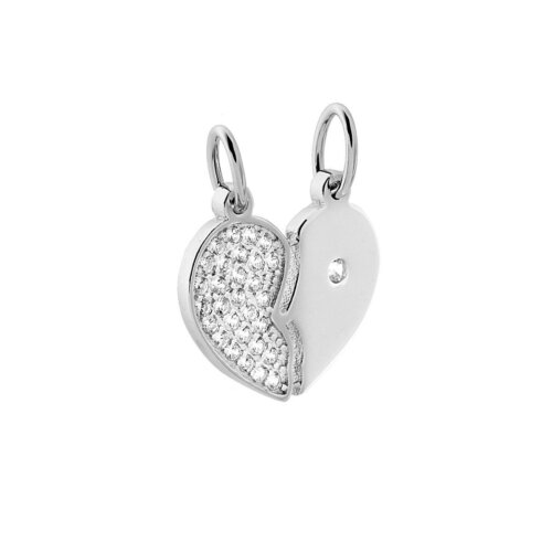 Pendente Cuore spezzato in Argento 925