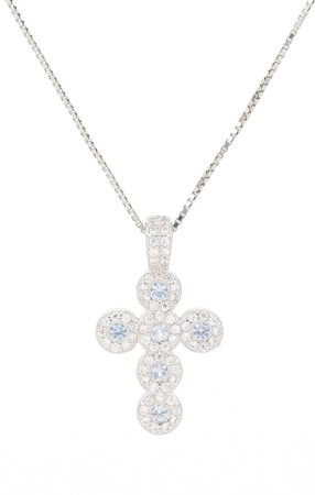 pendente croce  in argento 925%