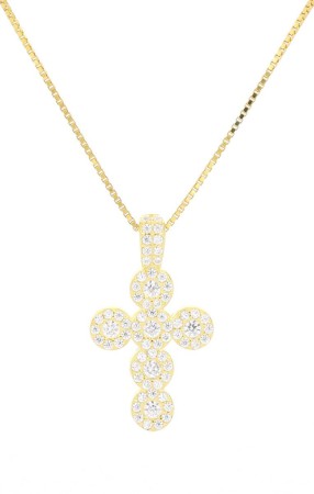 pendente croce  in argento 925%