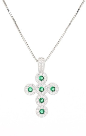 pendente croce  in argento 925%