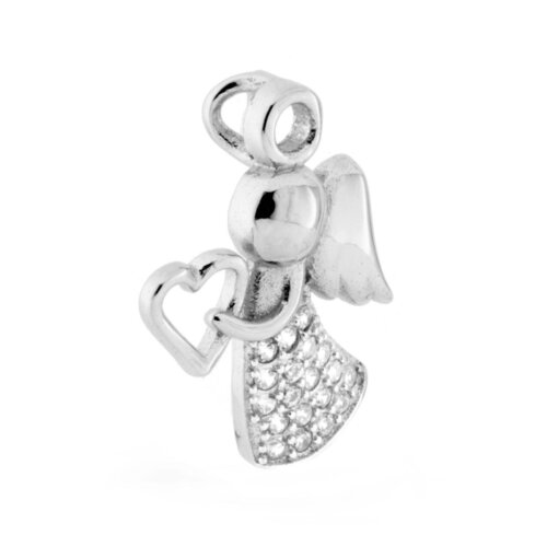 Pendente Angioletto core in Argento 925