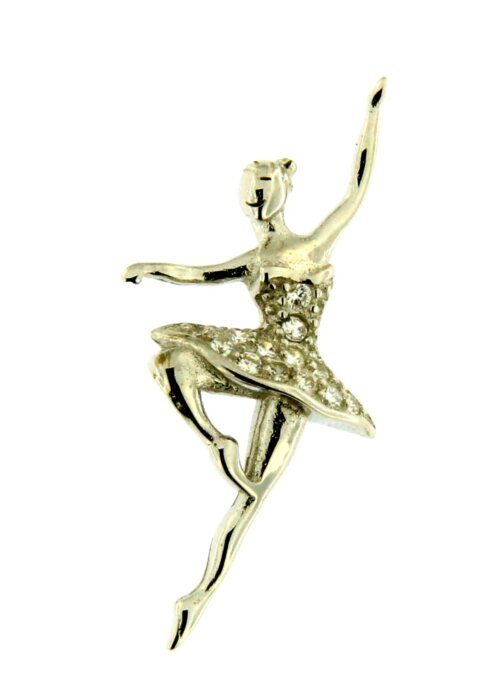 Pendente ballerina in Argento 925