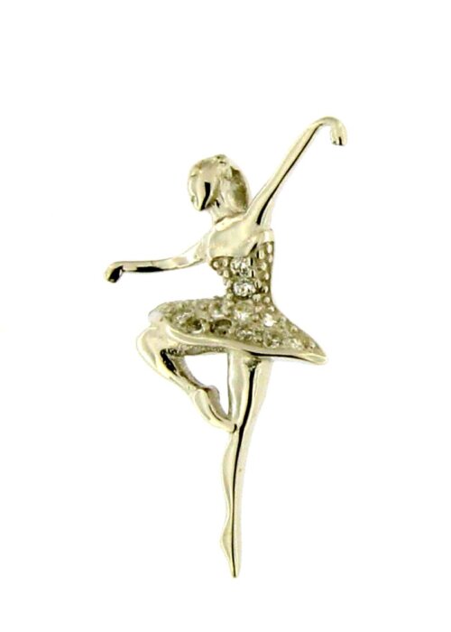 Pendente ballerina in Argento 925